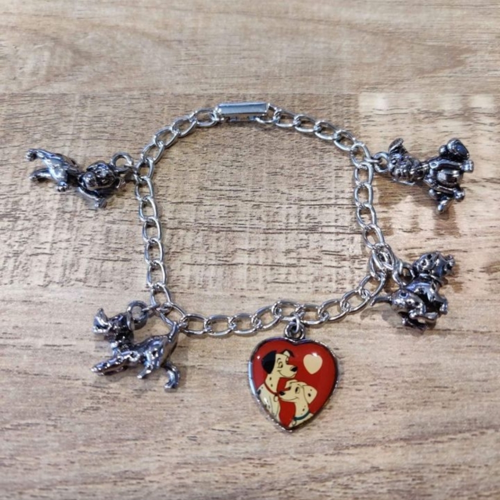 Vintage Disney 101 dalmatians charm bracelet